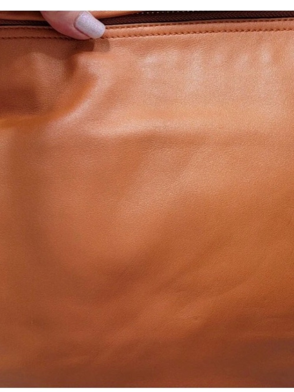Coach Ali Hobo Tangerine Leather Shoulder Bag with Signature Charm - Picture 12 of 12